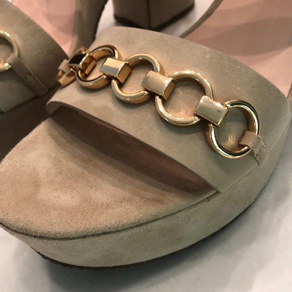 Kate Spade Rashida Platform Sandal Suede, 10.5 New - Picture 3 of 4